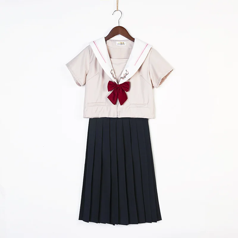 Японская школьная форма Jk, платья больших размеров, S-5XL, косплей, аниме форма для женщин, матросский костюм, плиссированная юбка с галстуком