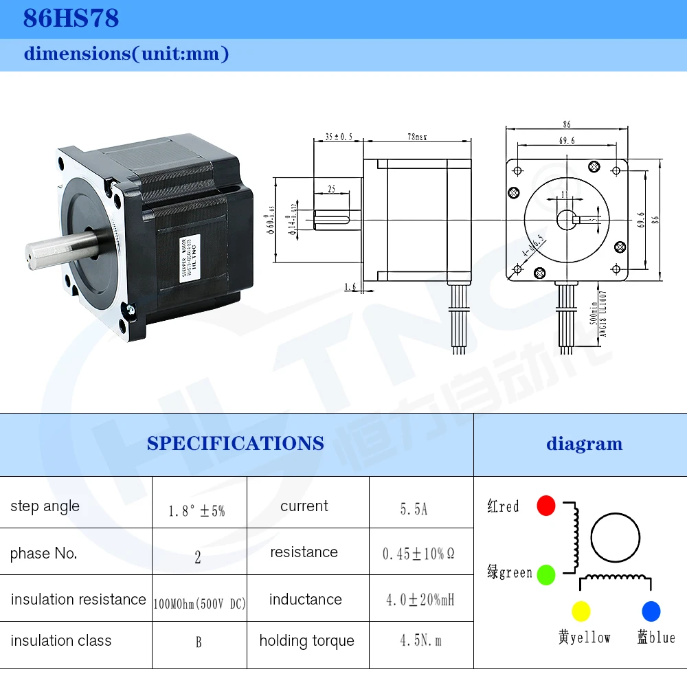 Description Picture 4 of itemNEMA 34 stepper motor 3.5Nm 4.5Nm 5Nm 6Nm 8.5Nm 12Nm with Planetary gearbox 3 4 5 6 8:1 ratio PX86 reducer Motor for CNC router