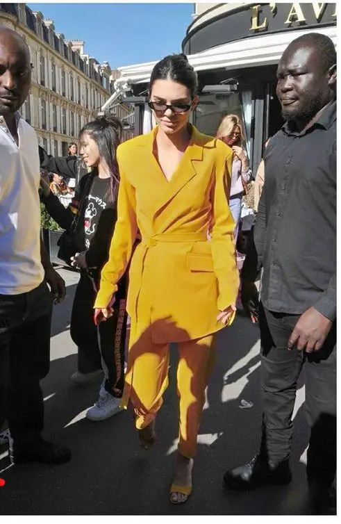 New Women Summer Sexy yellow v neck long sleeve Bandage Bodysuit Celebrity party Bandage Jumpsuit wholesale
