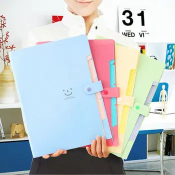 

A4 File Document Bag Pouch Bill Folder Holder Organizer Fastener Office Supplies