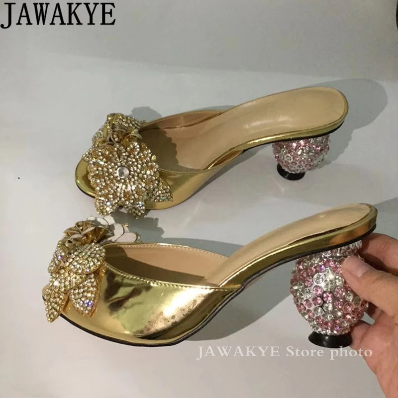 gold slippers