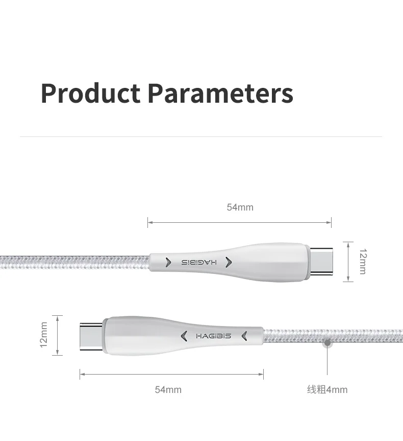 Hagibis USB C к usb type-C кабель 60 Вт PD Быстрая зарядка Quick Charge 4,0 3,0 для Macbook samsung S10 iPad Pro Google Дата кабель