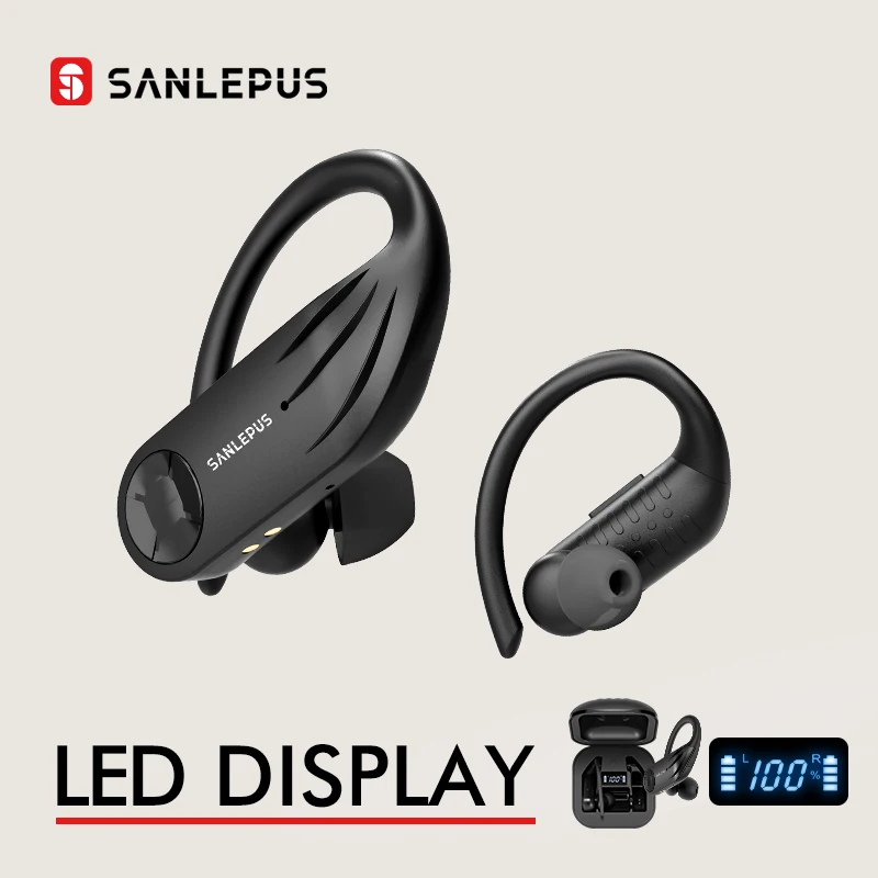 SANLEPUS Bluetooth Kopfhörer TWS 5,0 Led anzeige Drahtlose Ohrhörer Stereo Kopfhörer für Xiaomi in Ohr Telefon Gaming Sport Headset
