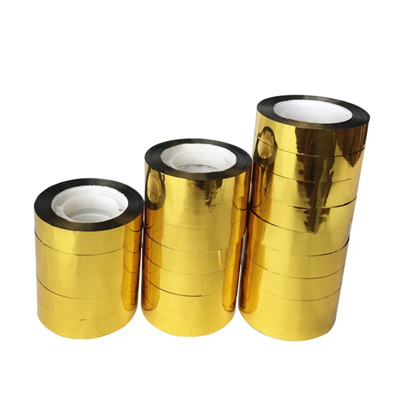 

5 Rolls Gold Sealing Tape BOPP Packaging Tapes Home Decorative Tapes Gift Packaging Supplies 5cm/6cm/7cm/8cm/10cm