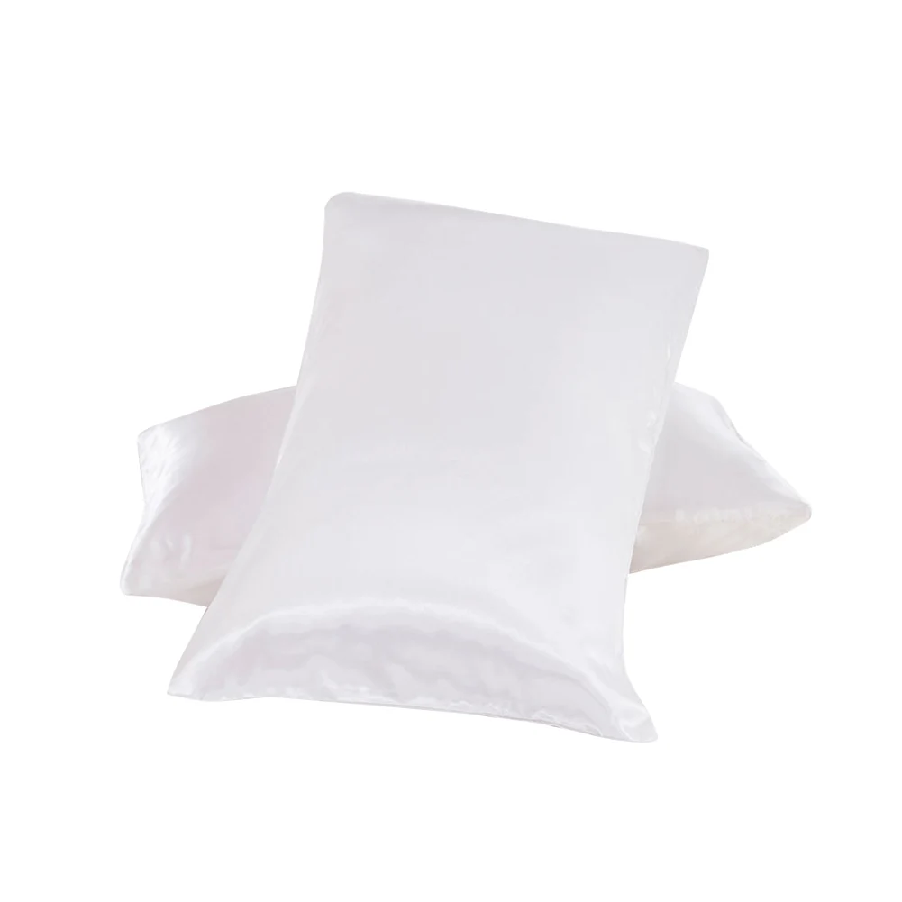 US-S 51-66cm 2Pcs Постельное белье, 2 шт., имитация шелка, двойная наволочка, подушка, постельные принадлежности, пружинный материал, гладкая имитация, мягкая шелковая наволочка - Цвет: US-S 51-66cm 2Pcs
