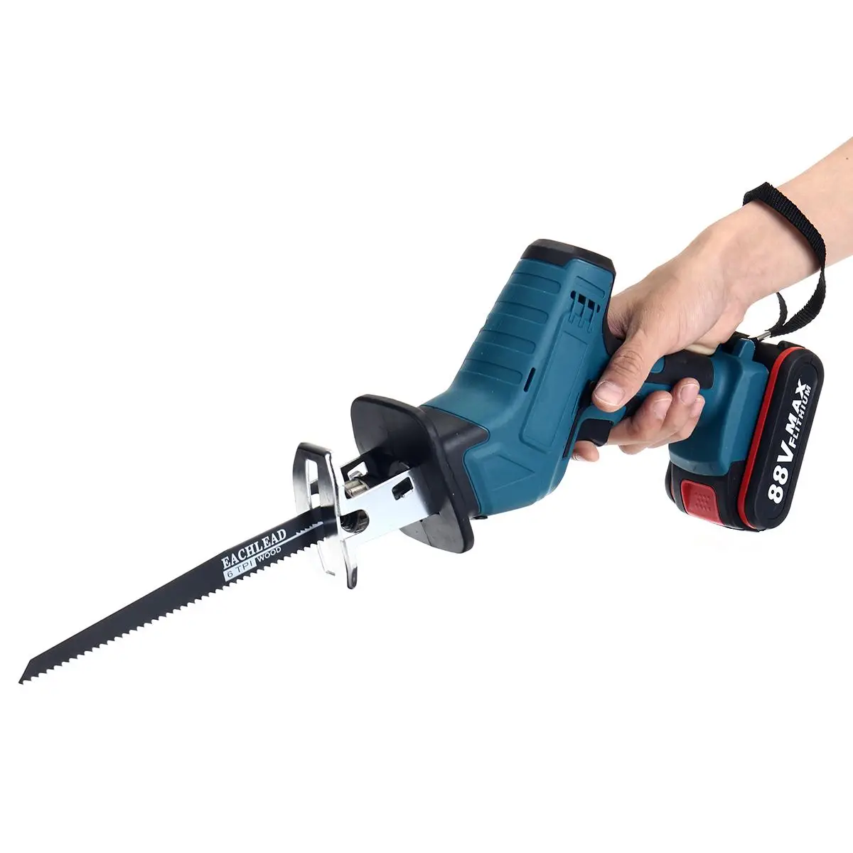88V Cordless Reciprocating Saw Li-Ion Battery Electric Saw with 4 Blades For Wood Metal Chain Saws Cutting Power Tool