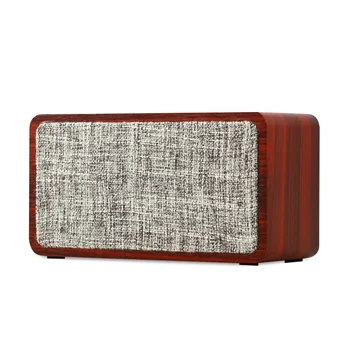 

Mini Speakers Cloth Wireless Wooden Portable Bluetooth Speaker for Phone Audio Home Stereo Music Player Small Speaker Gift