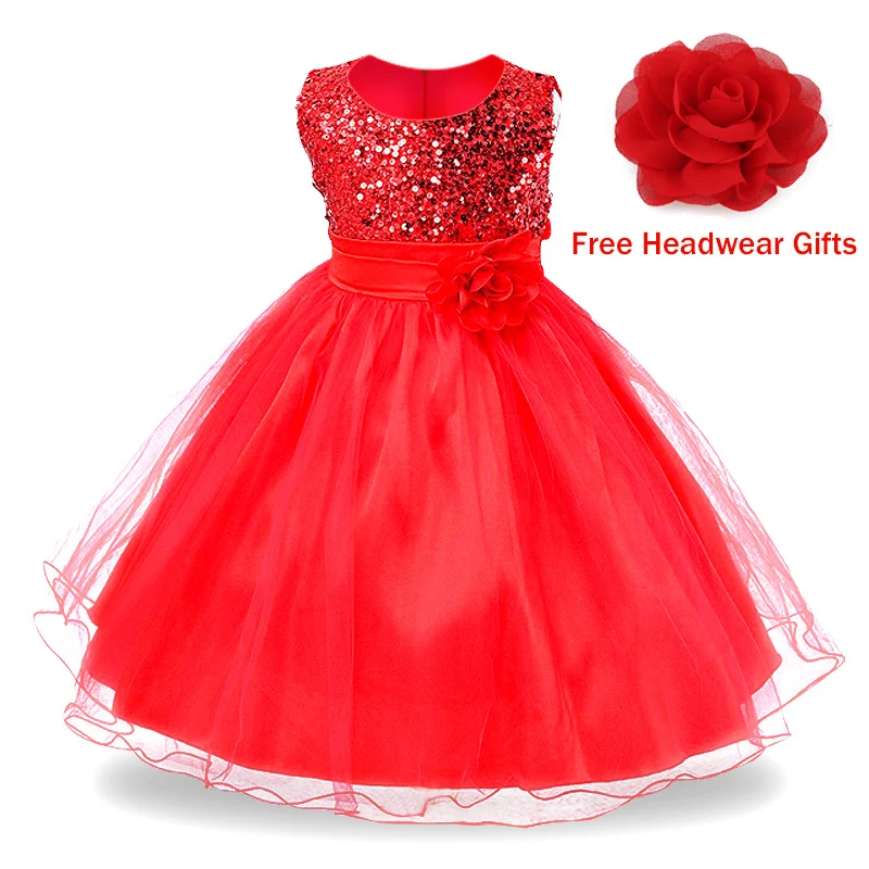 Горячая распродажа платье с пайетками для девочек на 3-14 лет платья с цветами из парчи высокое качество праздничное платье принцессы для праздника детская одежда 9 расцветок - Цвет: as picture