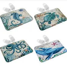 Океанская черепица, коврик для двери, противоскользящий, мягкий, фланелевый, тапет, для гостиной, гостиницы, больницы, для улицы, для двери, спальни, ресторана, напольный коврик