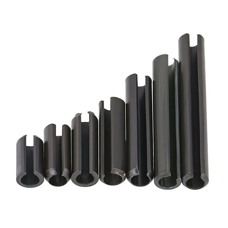 Roll Pin Steel Split Spring Steel Pins Sel-lok Pin 5/16" X 2 1/2" Black 2Pcs 