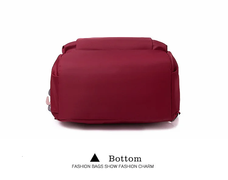 LIKETHIS красный женский рюкзак для колледжа, студента, Оксфорд, для путешествий, для девочек, женская сумка на плечо, рюкзак Mochila, простой женский рюкзак