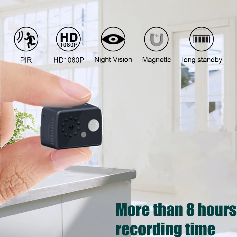 

HD 1080P Mini Camcorder Camera With Pir Sensor infrared Motion Detection Camera Pocket Cop Sport cam video recorder pk sq11 sq16