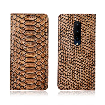 

Natural leather phone case credit card slot holder for OnePlus 7 Pro flip case for OnePlus 7 phone cover funda coque phone bag