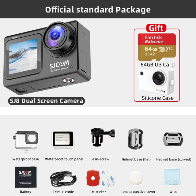 action camera with lcd screen free sample