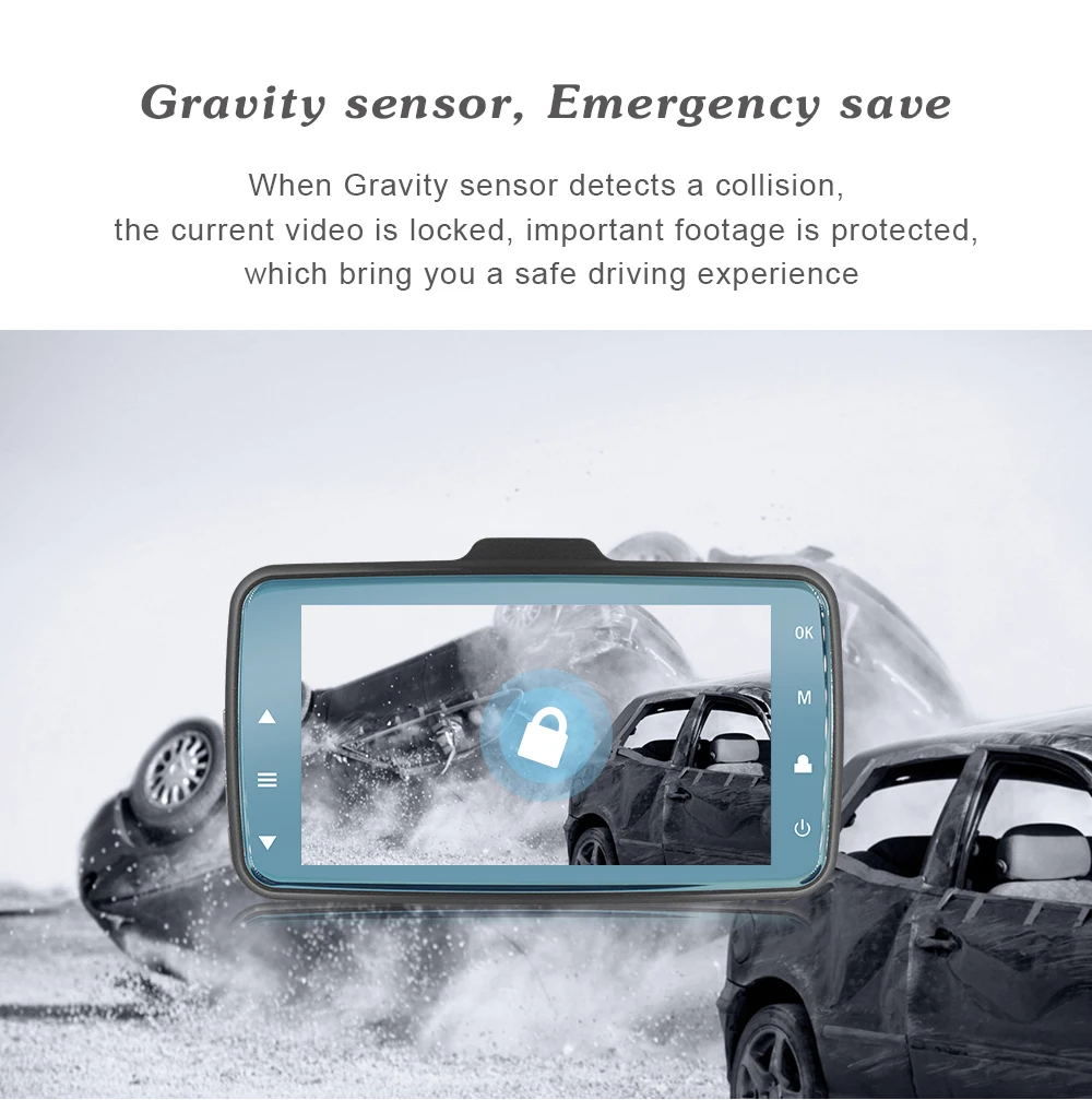 Car DVR Camera 3.0 Inch Dash Cam Full HD 1080P 170 Wide Angle Auto Registrator Night Vision Video Driving Recorder