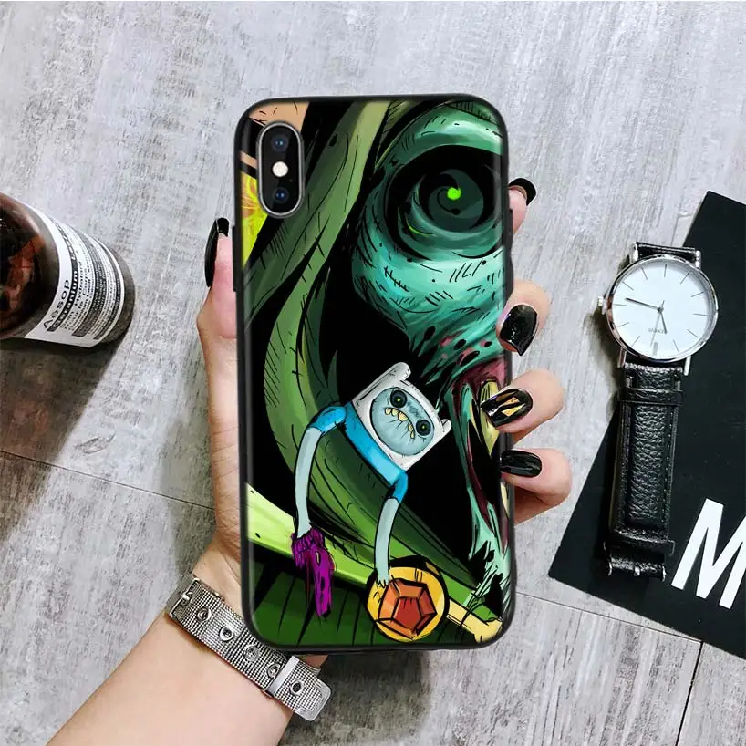 Специальная Черная задняя крышка для Apple IPhone 11 Pro XS MAX XR 7 8 6 6S Plus X 10 Ten 5 5S SE Coque Shell