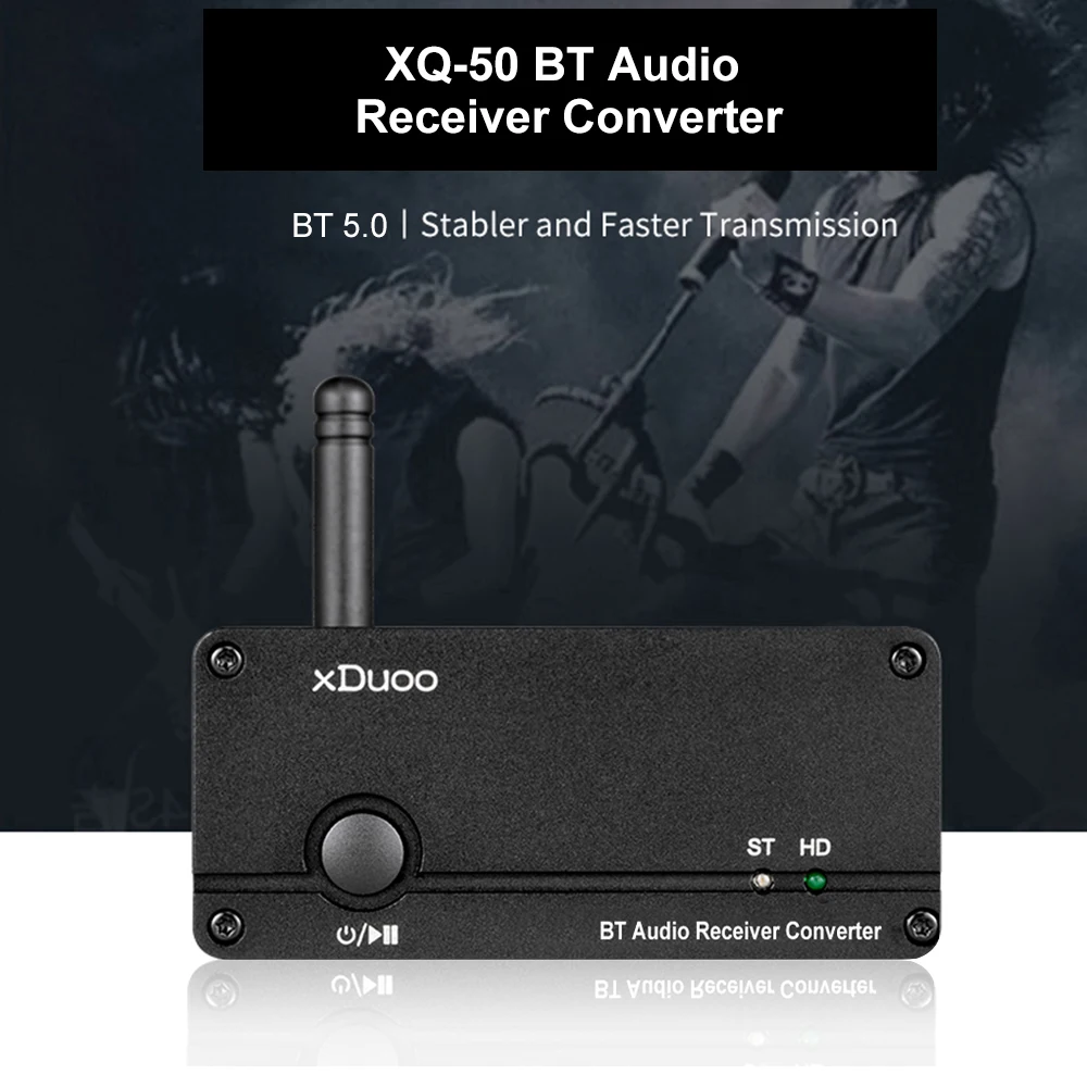 XQ-50 Buletooth аудио приемник конвертер Buletooth 5,0 приемник QCC3008 ES9018K2M DAC PC USB DAC Поддержка APTX/SBC/AAC