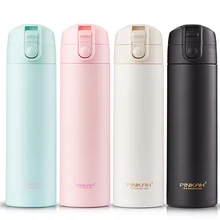Pinnova garrafa térmica de aço inoxidável 500ml, frascos a vácuo café chá leite caneca de viagem garrafa térmica presentes para o carro