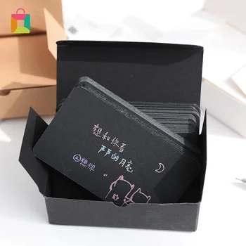 

100Pcs Blank White Card Colorful Memory Word Graffiti DIY Empty Card Paper for Words DIY Office Graffiti Labels Paper Jams Cozy