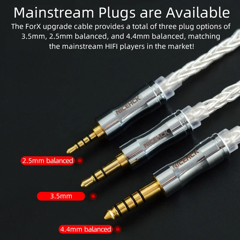 NICEHCK ForX 8 core Litz Silver Plated Furukawa