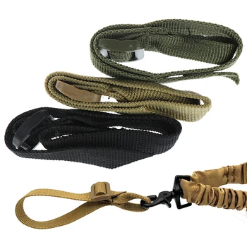

1 Pcs Buttstock Sling Mount Strap Loop Adapter Webbing Rifle Attachment Adjustable Tactical Gun Sling Airsoft Sling