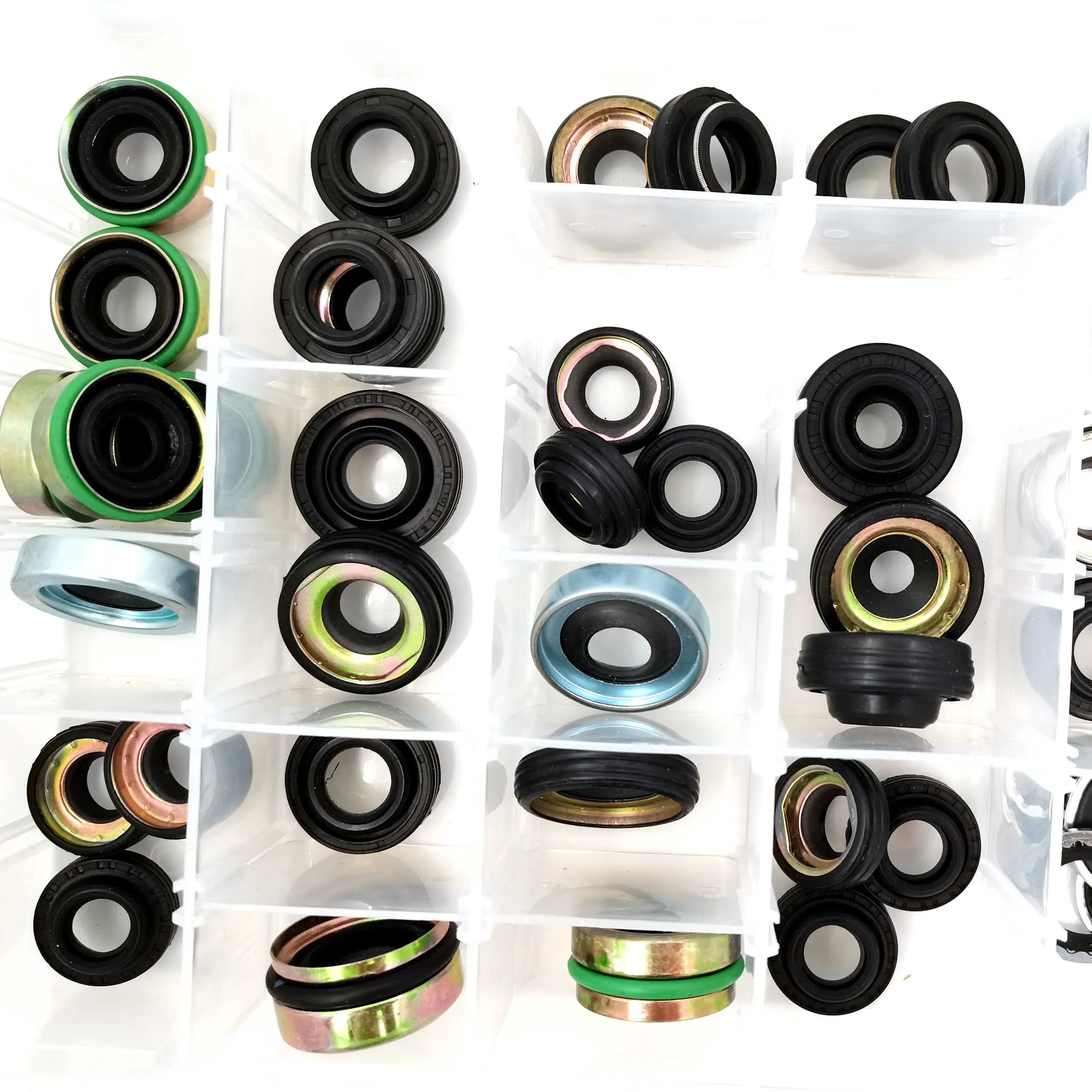 Auto Air Conditioning Compressor Oil Seal Gasket Kit For FS10 7sbu16 MSC90/105 A32 DKS32C 10PA15C/17C/30C V5 Shaft Seal Stamp