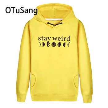 

Stay Weird Hoody Sweatshirt And Hoody Hoodie Printed Casual Pullovers Long Sleeve Spring Autumn Winter Pullover Cotton Pocket