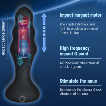 Anal Plug Vibrators For Men Prostate Massager Masturbators Women Vagina Stimulator Dildos Remote Control Male Anus Butt Sex Toys 5