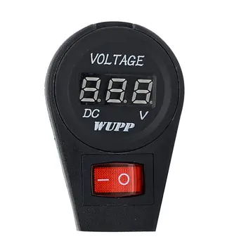 

Motorcycle 12V24V Modified Voltmeter With Switch Car Voltmeter Digital Display