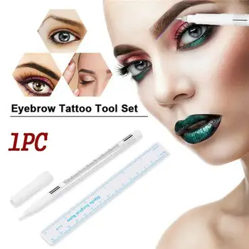 

1 Set Surgical White Eyebrow Tattoo Skin Marker Pen Microblading Accessories Tattoo Marker Brow Pencil Permanent Beauty Makeup