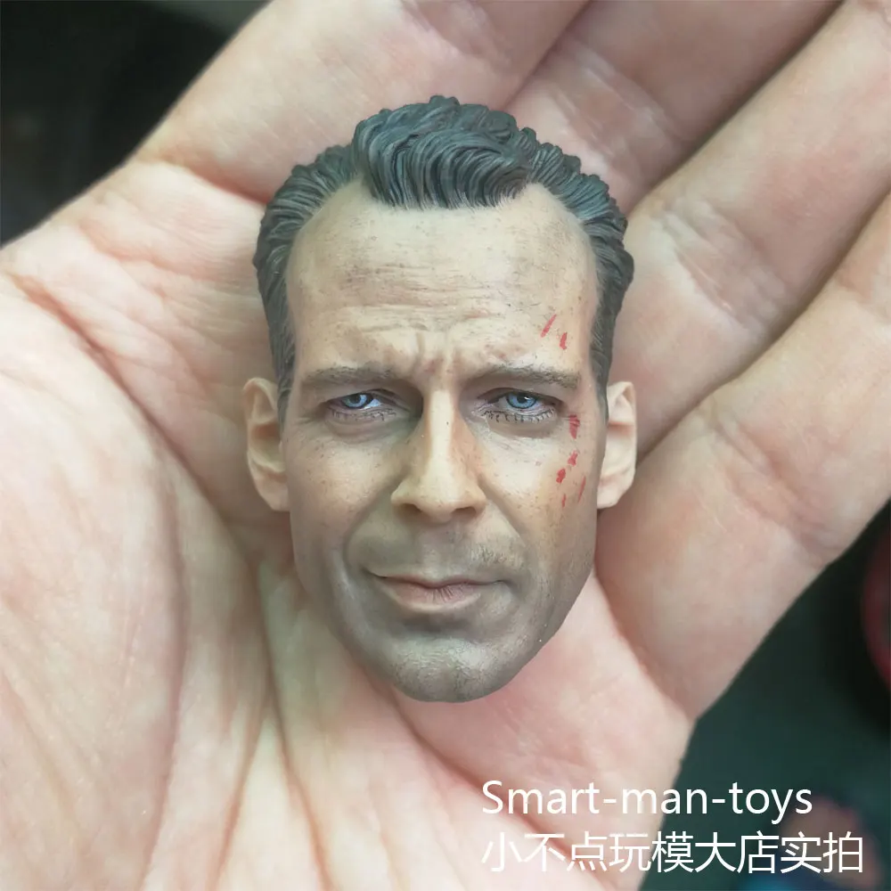 Маленький размер 1/6 Брюс Уиллис Лиам нисон голова лепить Fit 12 ''фигура - Цвет: Bruce Willis B