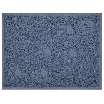 

Paws Printed Pets Pad PVC Thicken Litter Mat Easy Clean Dog Cat Square Portable Non Slip Home Soft
