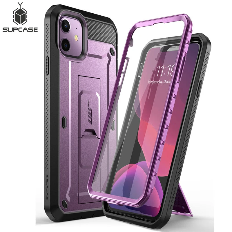 Для iPhone XR/Xs Max/11/11 Pro/11 Pro Max чехол SUPCASE UB Pro прочная кобура крышка со встроенным протектором экрана и подставкой