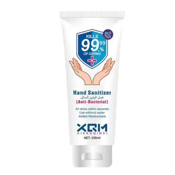 

100ml Rinse-Free Portable Hand Sanitizer Disinfectant Gel Kills 99.99% of Germs Sterilization Antibacterial Liquid