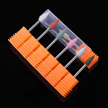 Сверло для ногтей фрезы Красочные Силиконовые Электрические пилка для ногтей расходник дизайн инструмент DIY для полировки и удаления инструмент