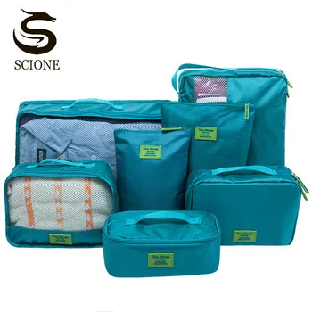 

Outdoor foldable large-capacity multi-function travel storage bag 7pcs/set waterproof Packing Cube Organizer Luggage Bag XA10M