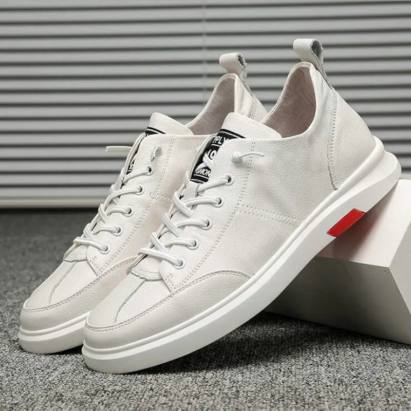 Новинка Повседневная обувь из натуральной кожи дышащая Уличная Zapatos мужские