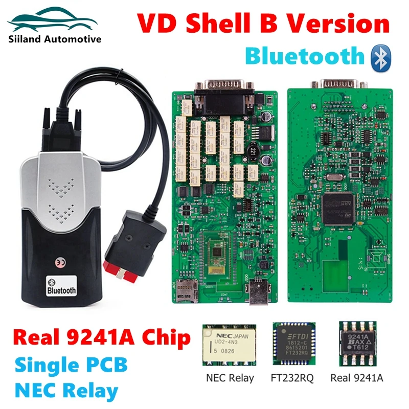 Best Price Multidiag Pro Real 9241a Obd2 Code Reader Single Pcb Board Nec Relays Tcs Pro Car