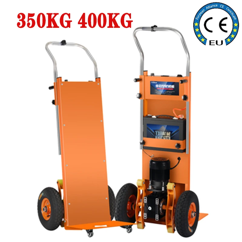 350KG 400KG Electric Stair climber cart Up and down stairs Stair Climbing Machine with battery Heavy goods handling machine xk electric stair climbing chair stair climbing cart carrying and pulling household appliances up and down stairs