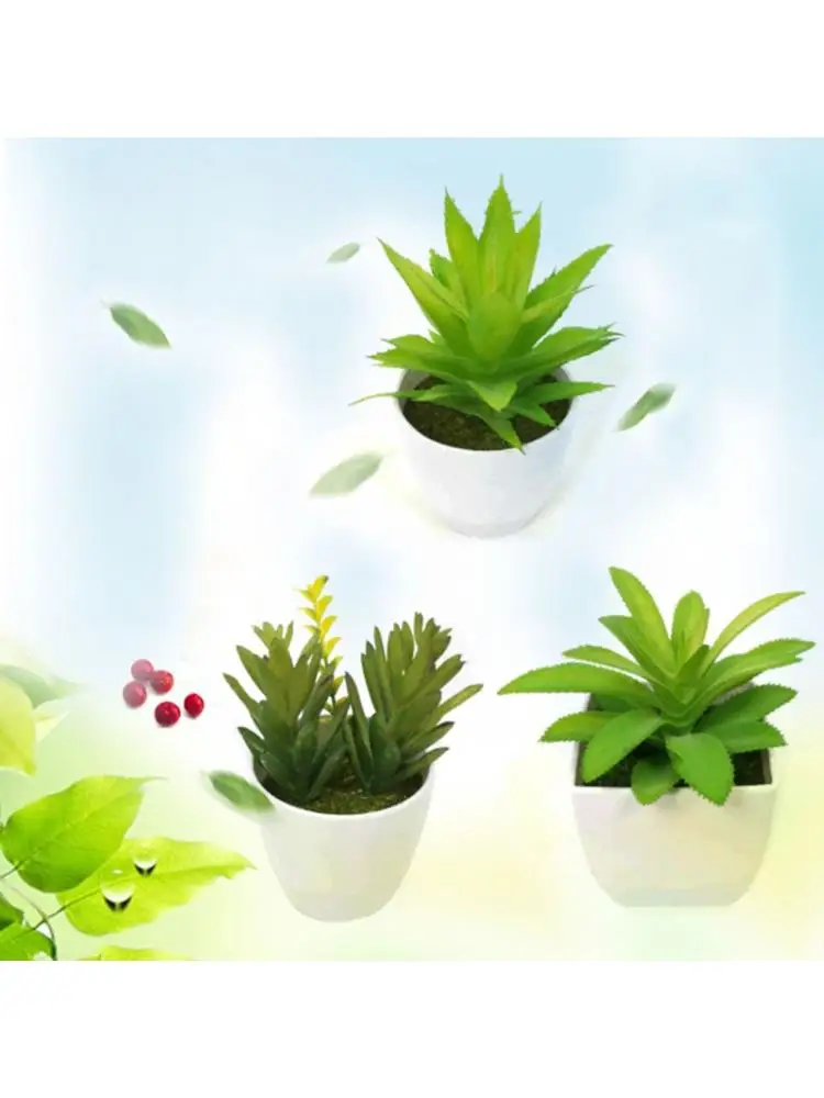 

Artificial Succulents Plant Pot Vivid Simulation Meaty Micro Landscape Ornament 203E