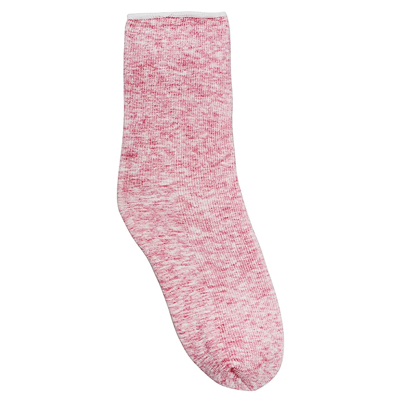 10 Color Wram Socks Women Anti-cashmere Thicken Solid Sox Casual Soft Cozy Sleeping Snow Female Socks Winter - Цвет: Розовый
