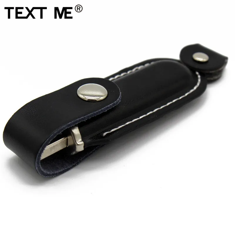 Usb флеш накопитель TEXT ME в кожаном корпусе 2 цвета usb 0 4 ГБ 8 16 32 64 ГБ|USB