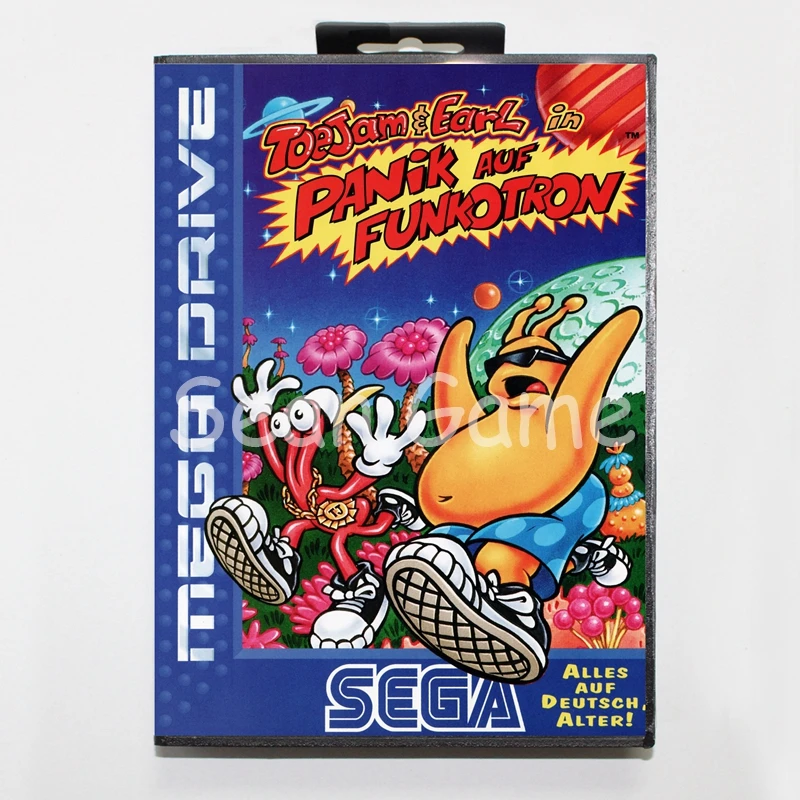 16-битная игровая карточка Elevata для Sega Mega Drive мозджема и Эрла 2 чехол Funkotron с