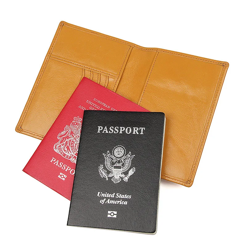 Бренд GO-LUCK, RFID, кошелек для паспорта из натуральной кожи, унисекс, для мужчин, ID, держатель для кредитных карт, чехол для карт, Женский кошелек, многофункциональная сумка