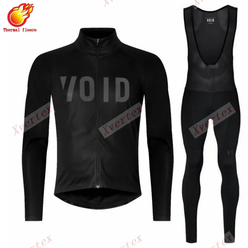 Void зима термальный флис длинный рукав Джерси Ropa ciclismo invierno polar Открытый Дорожный велосипед одежда Camisa bicicleta