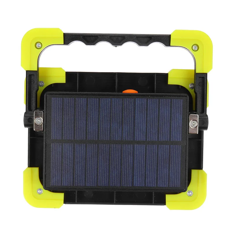 Led Portable Spotlight Super Bright COB Led Work Light USB& Solar lamp Rechargeable for Outdoor Lamp Led Flashlight