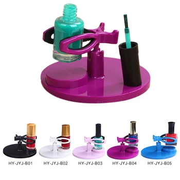 

Nail Polish Holder Nail Design Base Studio Tool with Gel Holders and Multi Angle Rest