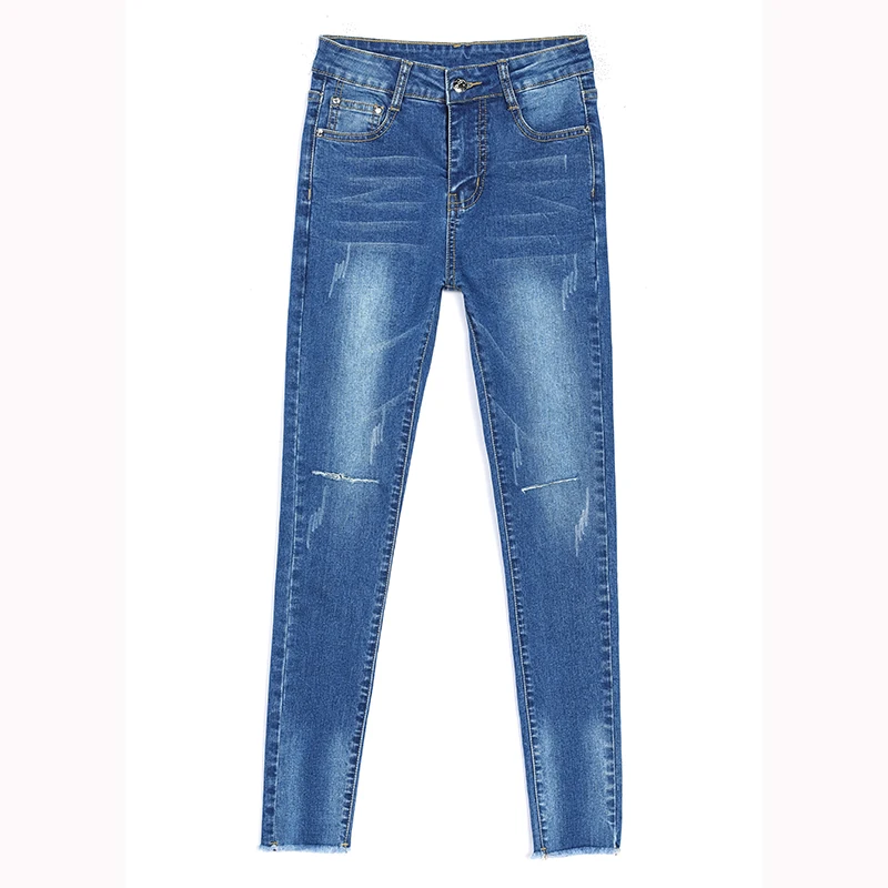 Jeans Woman Stretch Skinny Jeans With High Waist Women Washed Denim Ladies High Elastic Pencil Pants