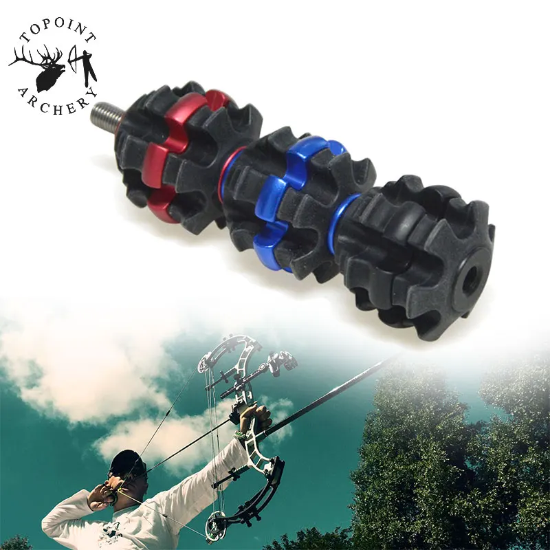 Archery Compound Bow Stabilizer Vibration Dampener Red Hunting Shooting Tool