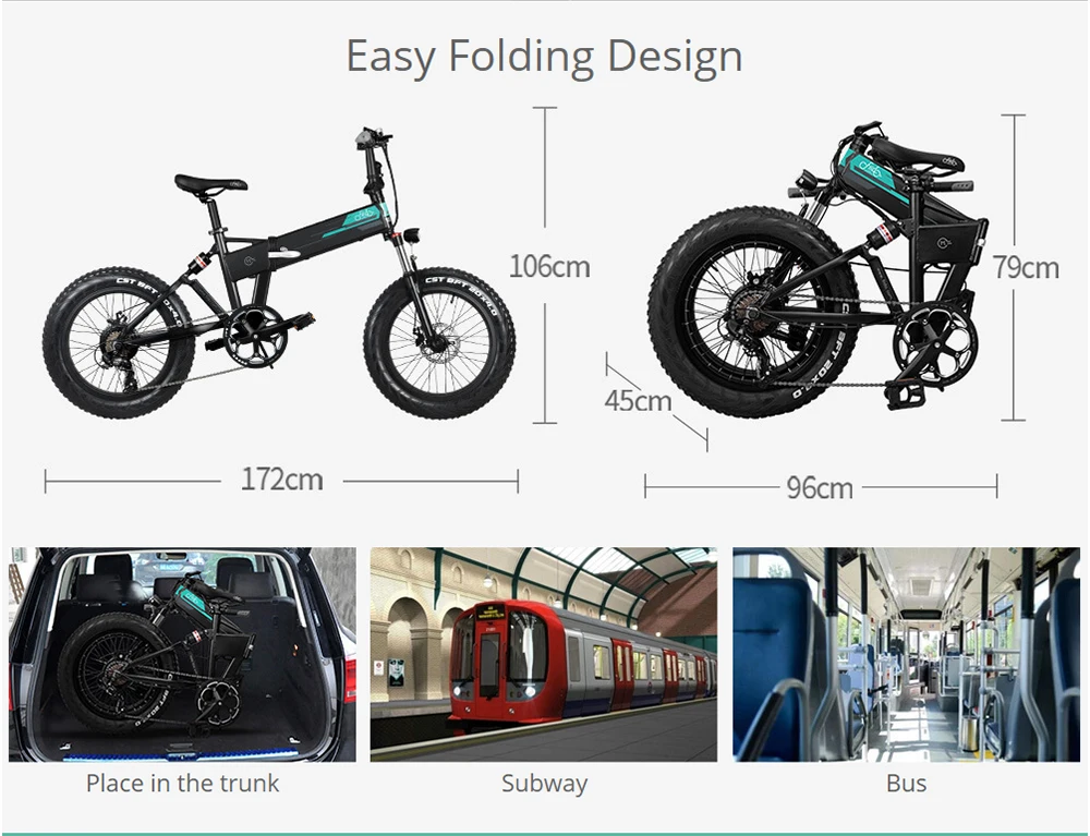 Electric bike which is easy to store and transport